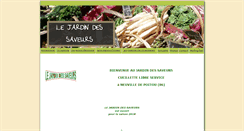Desktop Screenshot of jardindessaveurs.com